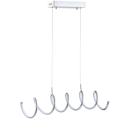 JONATHAN Y Lighting Ali 31" Wide LED Chandelier Chrome