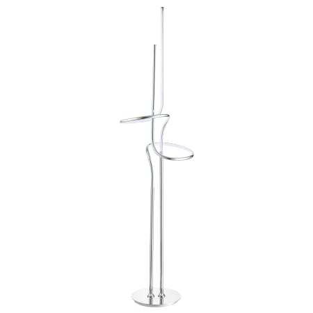 JONATHAN Y Lighting Sketch 2 Light 64" Tall LED Floor Lamp Chrome