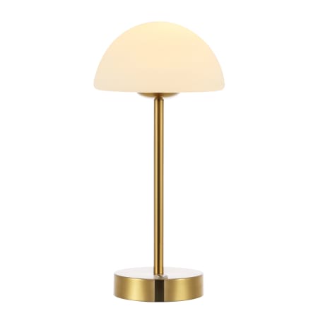 JONATHAN Y Lighting Xavier 13" Tall LED Buffet Table Lamp Brass Gold