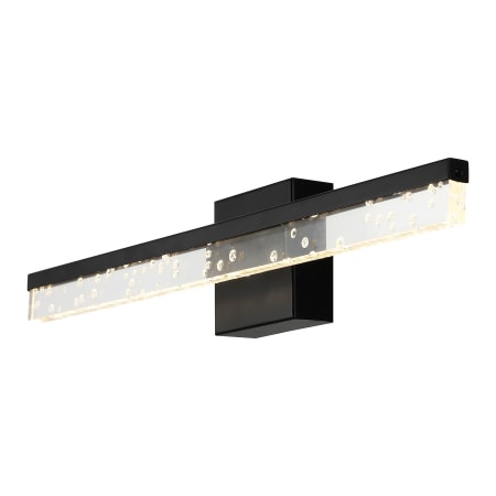 JONATHAN Y Lighting Mario 22" Wide LED Bath Bar Black / Clear