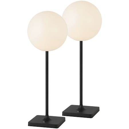 JONATHAN Y Lighting Allie 18" Tall LED Novelty Outdoor Lamp - Set of 2 Black