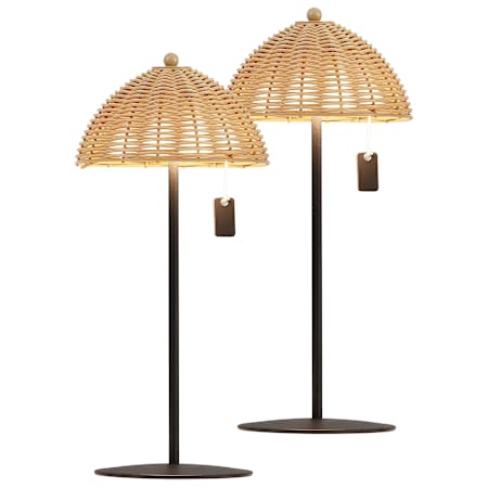 JONATHAN Y Lighting Tilly 13" Tall LED Buffet Outdoor Lamp - Set of 2 Black