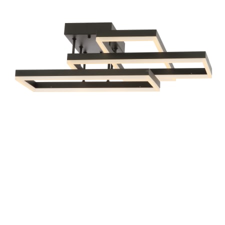 JONATHAN Y Lighting Turing 3 Light 28" Wide LED Semi-Flush Ceiling Fixture Black