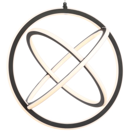 JONATHAN Y Lighting Orbit 3 Light 17" Wide LED Pendant Black