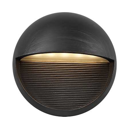 JONATHAN Y Lighting Orbe 7" Tall LED Outdoor Wall Sconce Rustic Black