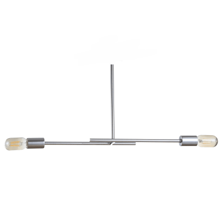 JONATHAN Y Lighting Turing 2 Light 31" Wide LED Linear Chandelier Chrome