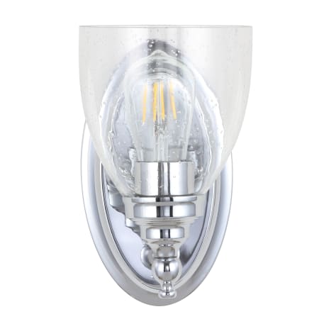 JONATHAN Y Lighting JYL Marais Single Light 9" Tall LED Bathroom Sconce Chrome