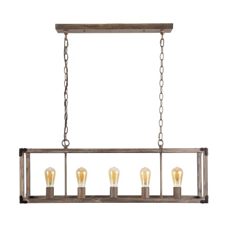 JONATHAN Y Lighting Magnolia 5 Light 36" Wide LED Chandelier Brown
