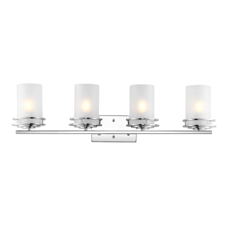 JONATHAN Y Lighting Fairfax 4 Light 32" Wide LED Bathroom Vanity Light Chrome