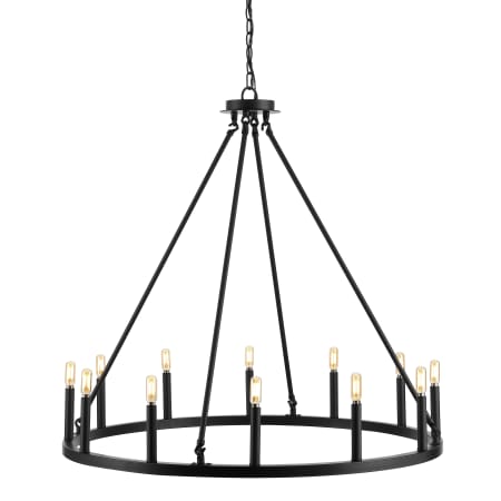 JONATHAN Y Lighting Gio 12 Light 36" Wide LED Ring Chandelier Oil Rubbed Bronze