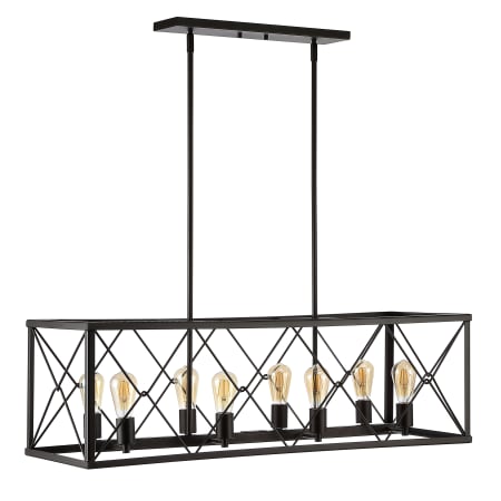 JONATHAN Y Lighting Galax 8 Light 39" Wide LED Chandelier Oil Rubbed Bronze