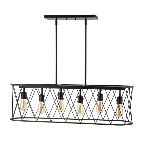JONATHAN Y Lighting Marion 6 Light 38" Wide LED Chandelier Oil Rubbed Bronze