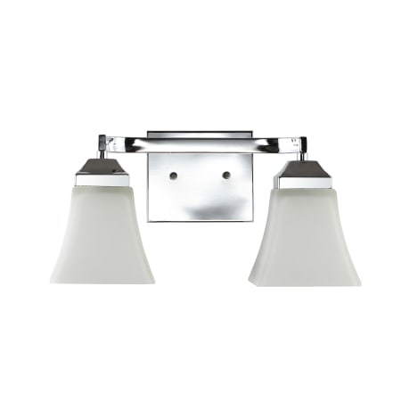 JONATHAN Y Lighting Staunton 2 Light 15" Wide LED Bathroom Vanity Light Chrome