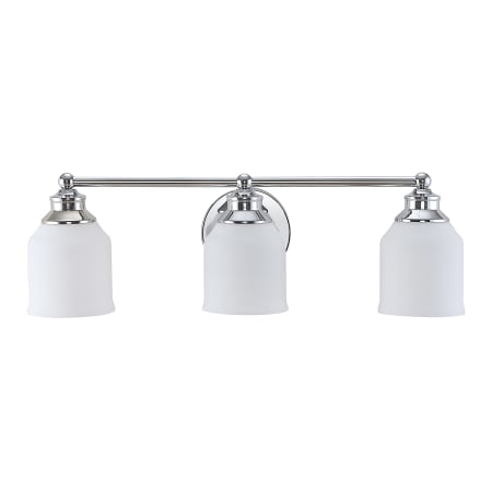 JONATHAN Y Lighting Lydia 3 Light 24" Wide LED Bathroom Vanity Light Chrome
