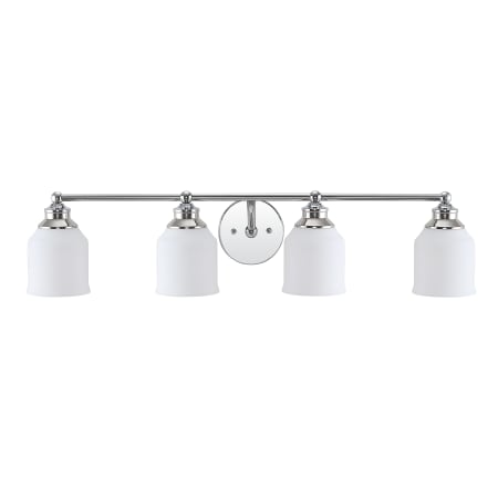 JONATHAN Y Lighting Lydia 4 Light 33" Wide LED Bathroom Vanity Light Chrome