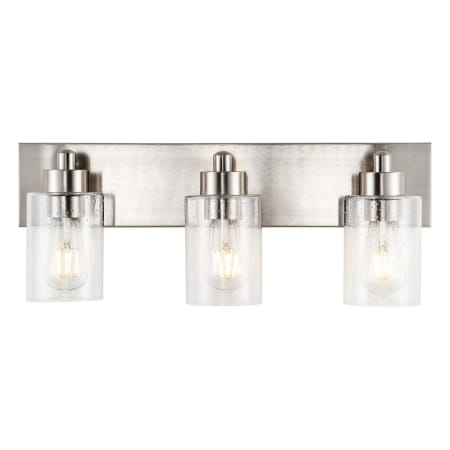 JONATHAN Y Lighting Irving 3 Light 22" Wide LED Bathroom Vanity Light Nickel
