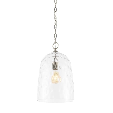 JONATHAN Y Lighting Matilda 10" Wide LED Pendant Nickel / Clear