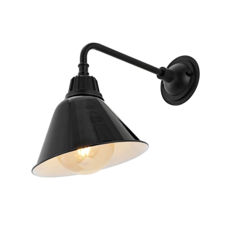 JONATHAN Y Lighting Croydon 15" Tall Indoor/Outdoor LED Wall Sconce Black