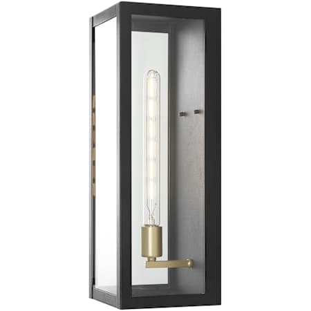 JONATHAN Y Lighting Berlin 20" Tall LED Outdoor Wall Sconce Black / Gold Painting