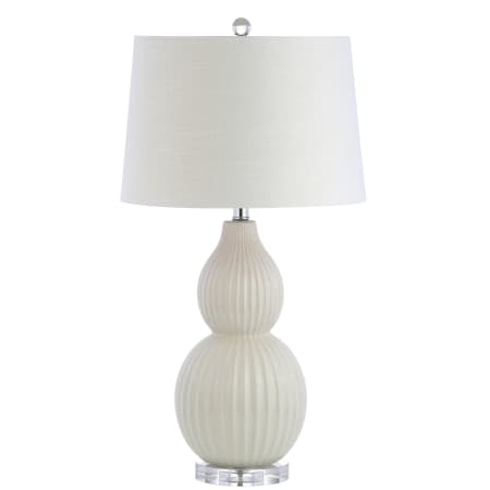 JONATHAN Y Lighting Thatcher Single Light 28" Tall LED Vase Table Lamp Cream