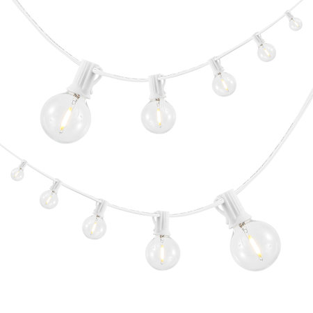JONATHAN Y Lighting StringLight 25' 10 Light Clear LED String Lights White