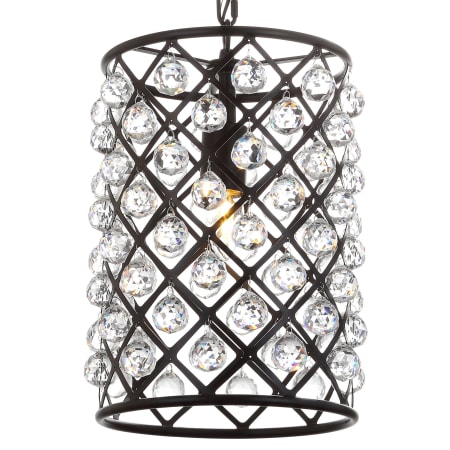 JONATHAN Y Lighting Gabrielle 10" Wide LED Crystal Pendant Oil Rubbed Bronze