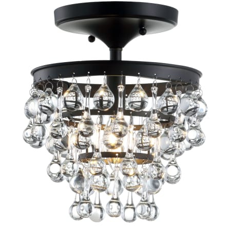 JONATHAN Y Lighting Toronto Single Light 10" Wide LED Semi-Flush Waterfall Ceiling Fixture Oil Rubbed Bronze