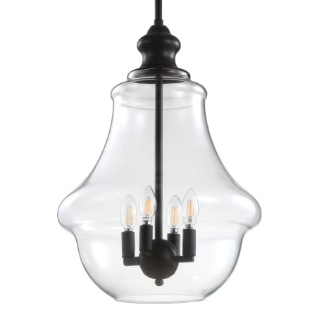 JONATHAN Y Lighting Adam 4 Light 16" Wide LED Pendant Oil Rubbed Bronze