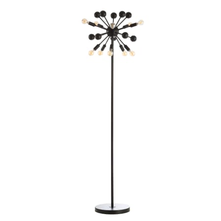 JONATHAN Y Lighting Orbit 10 Light 63" Tall LED Floor Lamp Black