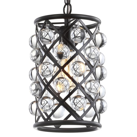 JONATHAN Y Lighting Gabrielle 8" Wide LED Crystal Mini Pendant Oil Rubbed Bronze