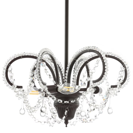JONATHAN Y Lighting Caroline 3 Light 16" Wide LED Crystal Chandelier Oil Rubbed Bronze