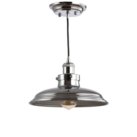 JONATHAN Y Lighting Felix, Bedford 11" Wide LED Pendant Chrome
