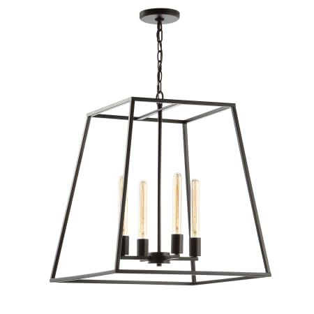 JONATHAN Y Lighting Hutson 4 Light 21" Wide LED Chandelier Oil Rubbed Bronze