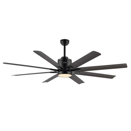 JONATHAN Y Lighting Octo 66" 8 Blade Indoor Smart LED Ceiling Fan Black / Dark Brown