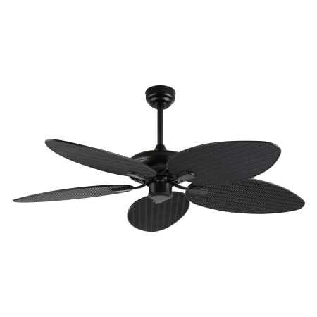 JONATHAN Y Lighting Raffles 52" 5 Blade Indoor Smart Ceiling Fan Black