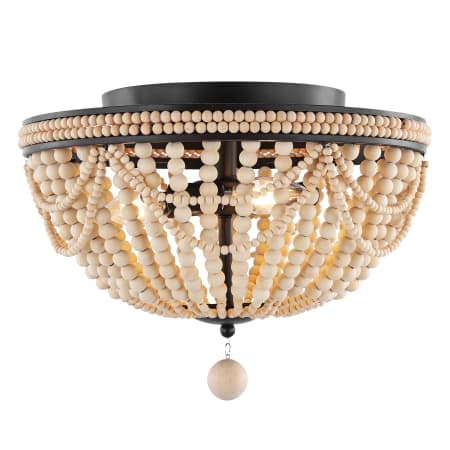 JONATHAN Y Lighting Dune 3 Light 16" Wide LED Semi-Flush Bowl Ceiling Fixture Oil Rubbed Bronze