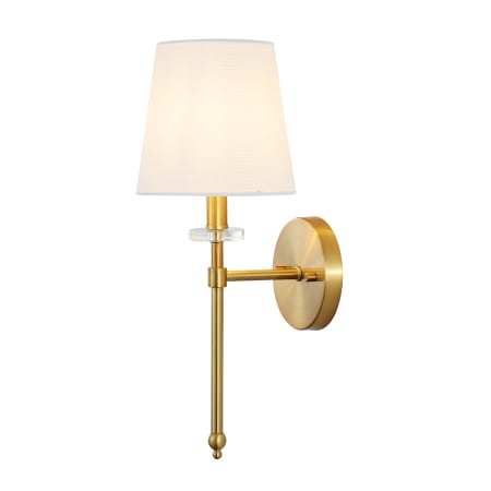JONATHAN Y Lighting Olivia LED Bathroom Sconce Brass Gold