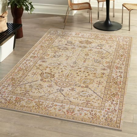 JONATHAN Y Lighting Modern Persian 5-1/4' x 7-1/2' Polyester Vintage Traditional Rectangle Area Rug Ivory