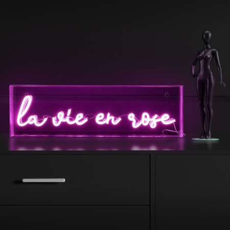 JONATHAN Y Lighting La Vie En Rose 6" Tall LED Accent Specialty Lamp Pink