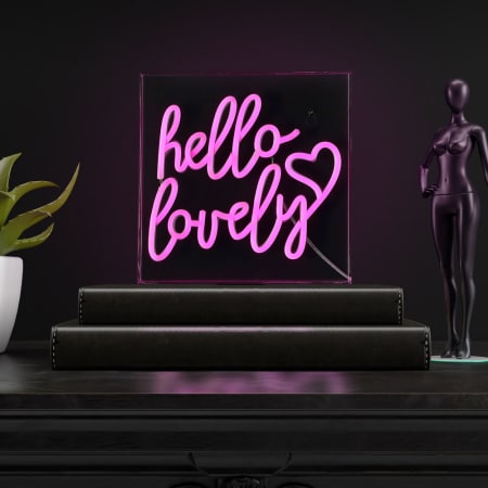 JONATHAN Y Lighting Hello Lovely 10" Tall LED Accent Specialty Lamp Pink