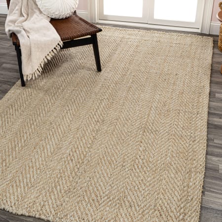 JONATHAN Y Lighting Natural Fiber 5' x 8' Jute Solid Indoor Rectangular Area Rug Ivory