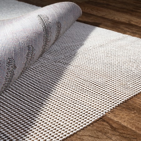JONATHAN Y Lighting Rug Pads 4' x 6' Polyester Solid Indoor Rectangular Area Rug Cream