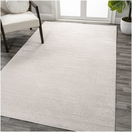 JONATHAN Y Lighting Supersoft 12' x 15' Polypropylene Solid Indoor Rectangular Area Rug Ivory