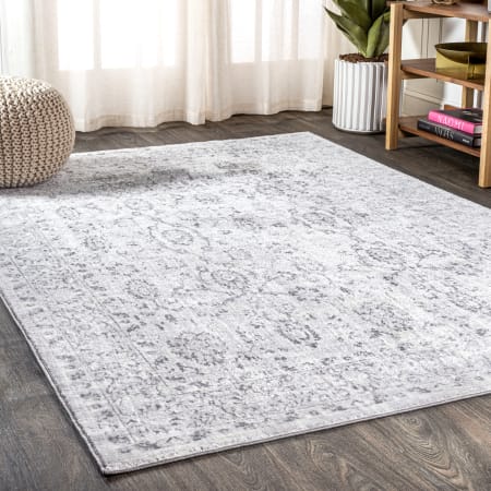 JONATHAN Y Lighting Silk Orchid 4' x 6' Polyester Vintage Indoor Area Rug Gray
