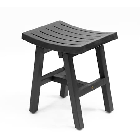 JONATHAN Y Lighting Tamlyn Portable Shower Bench Black