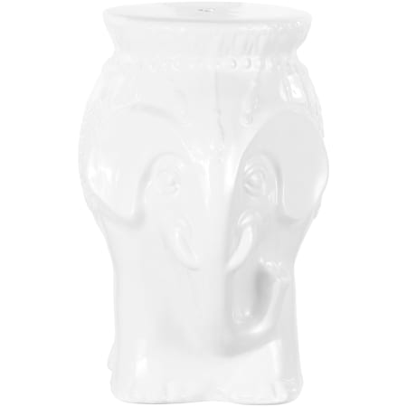 JONATHAN Y Lighting Orla 13" Wide Ceramic Accent Garden Stool White