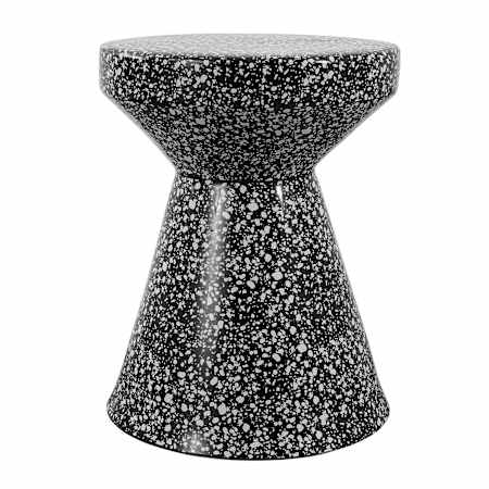 JONATHAN Y Lighting Xenia 14" Wide Ceramic Garden Stool Black / White