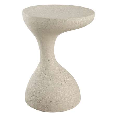 JONATHAN Y Lighting Boracay 15" Wide Polyresin Table Cream Terrazzo