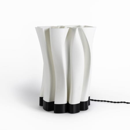 JONATHAN Y Lighting Flame 14" Tall LED Novelty Table Lamp White / Black
