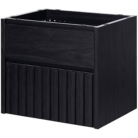 JONATHAN Y Lighting Sherwin 23" Single Wall Mounted Vanity Cabinet Only - Less Vanity Top Black